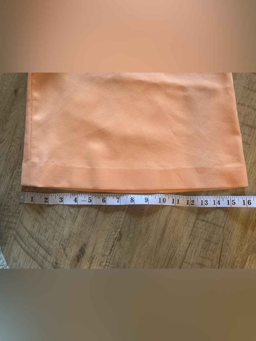 Vintage, handmade Light Peach High-waisted Wide-leg Short - Picture 5 of 6